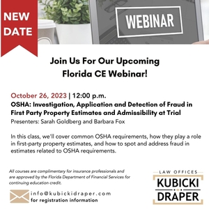 Join us for KD's CE Complimentary Webinar in October